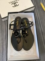 CHANEL JELLY BLACK RUBBER CAMELLIA SANDALS BLACK - Image 8