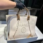 Chanel Cc Canvas Pearl Deauville Beige 38cm - Image 3