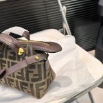 Fendi By The Way Soft Medium Brown Ff Jacquard Fabric Bag 27Cm 8Bl155Afpmf1Gl7 - Image 5