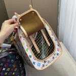 Louis Vuitton X Takashi Murakami Dog Bag Multicolore Blanc 40Cm M13741 - Image 10