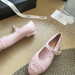 Chanel Mary Jane Ballet Flat Ligh Pink - Image 3