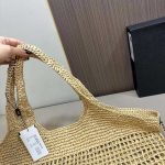 Saint Laurent Raffia Icare Tote Bag Naturel And Brown Gold 45Cm 772191Gaaek2063 - Image 6