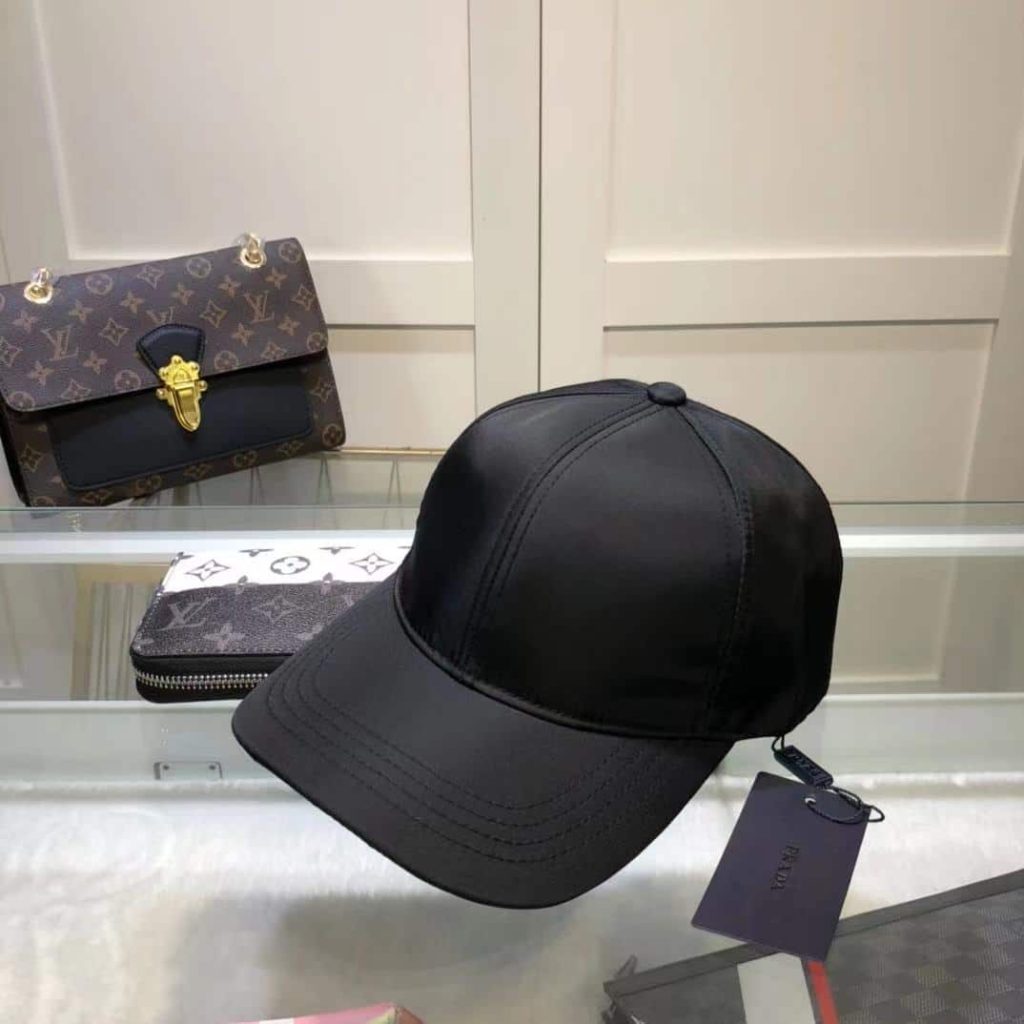 Prada Renylon Baseball Cap Black - Image 3