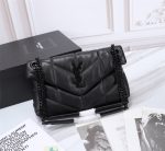 Saint Laurent Puffer Small Chain Bag In Quilted Black Noir 5774761El081000 - Image 11