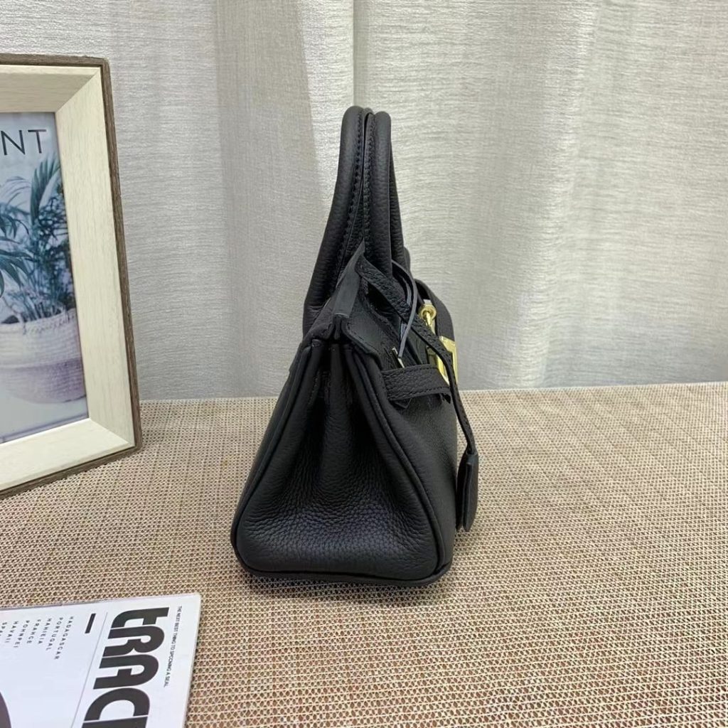 Hermes Birkin Mini Gold Hardware Epsom Black 20Cm - Image 3