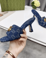 Gucci Women'S Gg Denim Sandals - Image 3