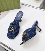Gucci Women'S Gg Denim Sandals - Image 6
