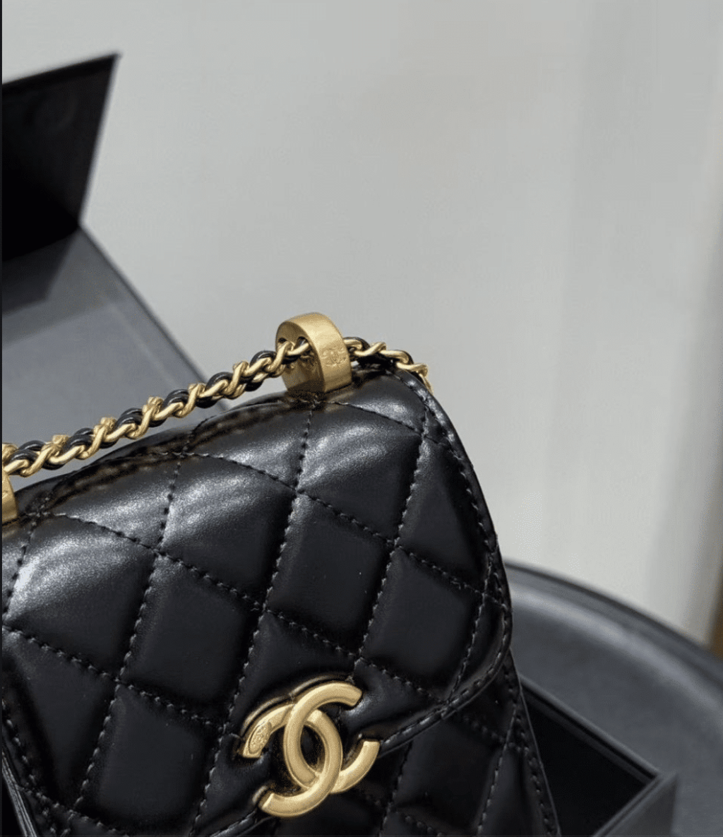 Chanel Trendy Cc Phone Holder Quilted Crossbody Bags Black 17cm - Image 4