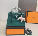 Hermès Kelly 25 Alligator Vert Emerald 25Cm - Image 3