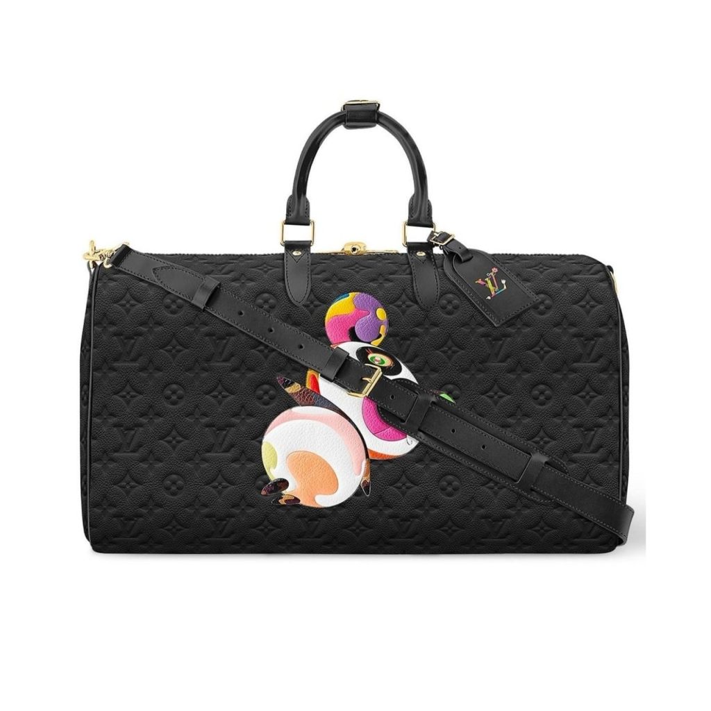 Louis Vuitton X Takashi Murakami Keepall Black 50Cm - Image 2