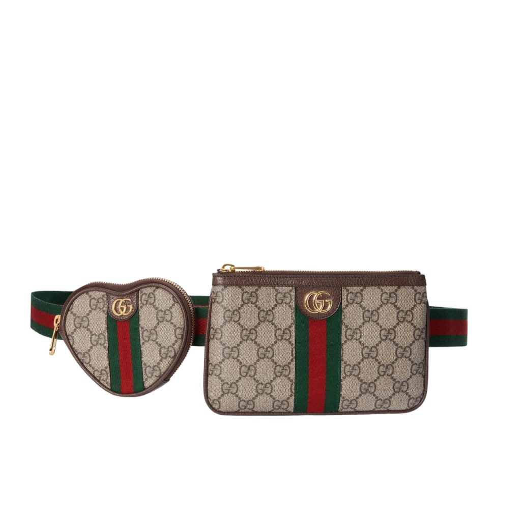 Gucci Ophidia Heart Utility Belt Beige Ebony Gg Supreme 20cm 698805 96iwg 8745gg - Image 2