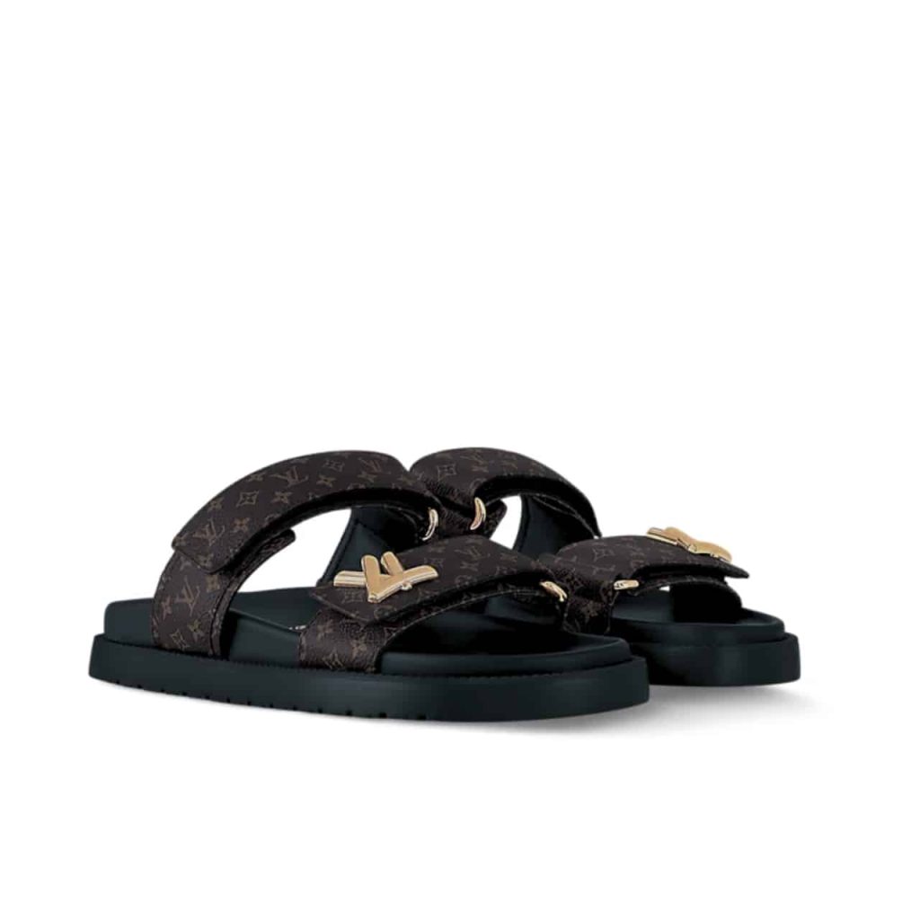 Louis Vuitton Lv Sunset Flat Comfort Mule Black - Image 2