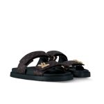 Louis Vuitton Lv Sunset Flat Comfort Mule Black
