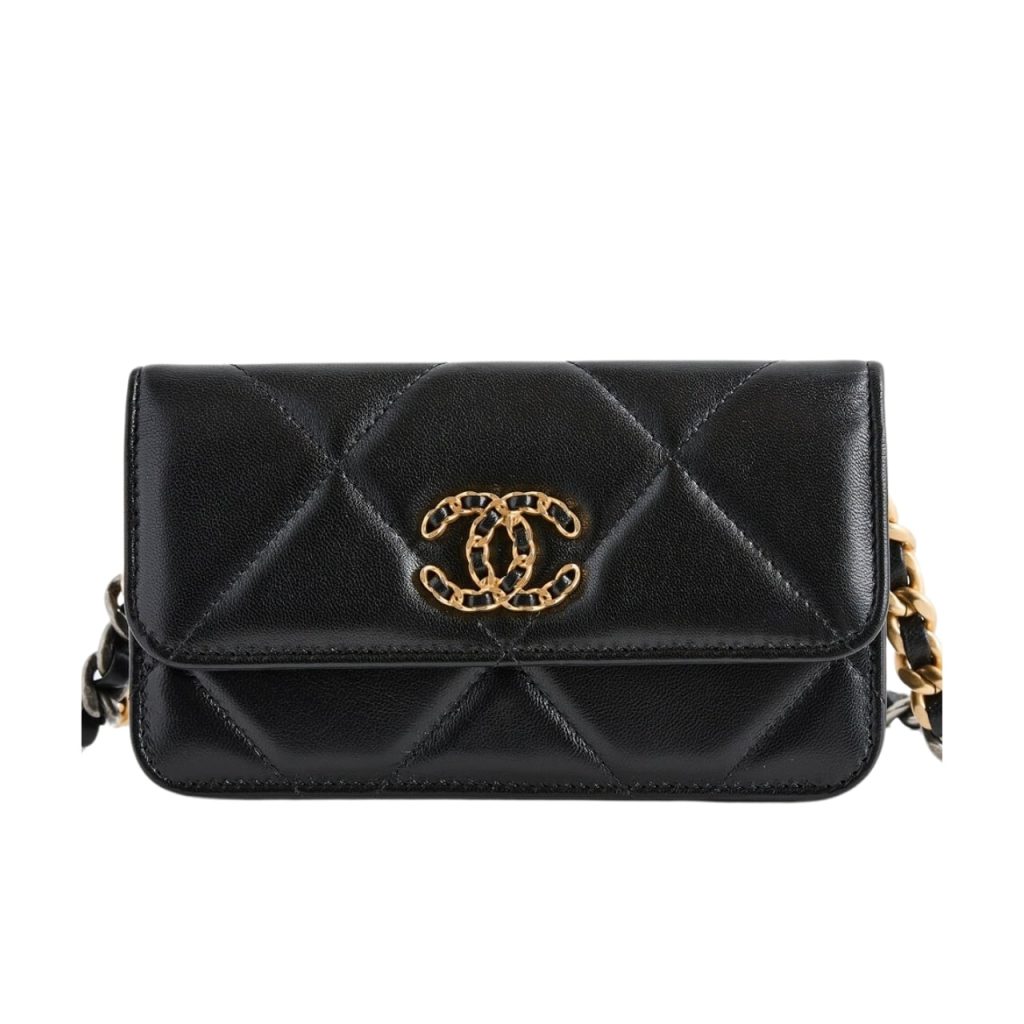 Chanel Flap Bag Black 19Cm - Image 2