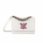 Louis Vuitton Twist Crossbody Bags White Rainbow 23Cm