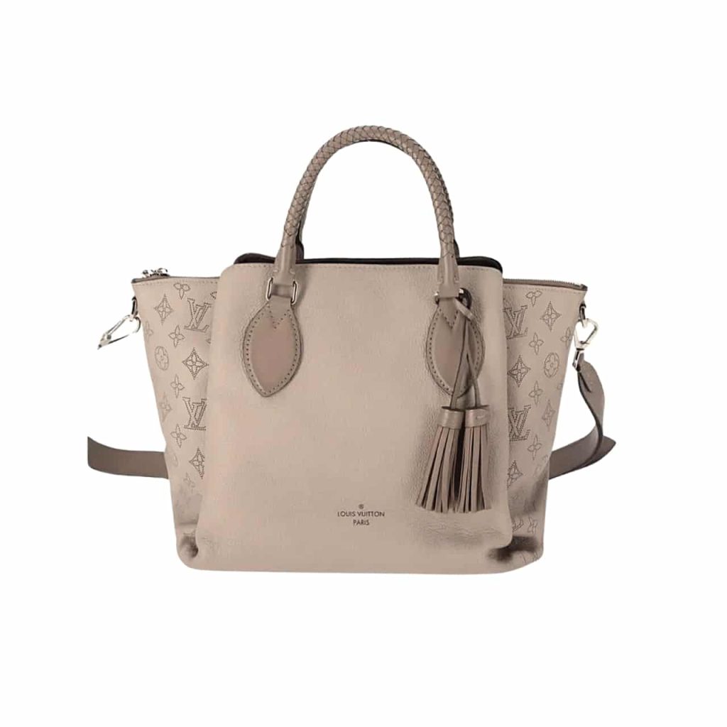 Louis Vuitton Mahina Leather Haumea Bag Beige 30Cm - Image 2