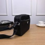 Prada Triangle Logo Re Nylon And Saffiano Leather Black 24Cm 2Vh048 2Dmh F0002 V Ooo - Image 6