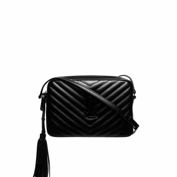 xr:d:DAFnQpgoExk:221,j:172657719125742788,t:23063007 Saint Laurent Lou Camera Bag In Quilted Black Noir Leather 23Cm 612544Dv7081000 - Image 1
