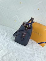 Louis Vuitton Montaigne MM Monogram Empreinte Leather Navy Blue 33Cm M42746 - Image 5