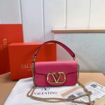 Valentino Locò Small Shoulder Bag In Rose Violet 20cm 1W2B0K53ZXL M24 - Image 3