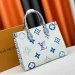 Louis Vuitton By The Pool On The Go MM Tote Bag Blue 34Cm - Image 3