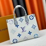 Louis Vuitton By The Pool On The Go MM Tote Bag Blue 34Cm - Image 4