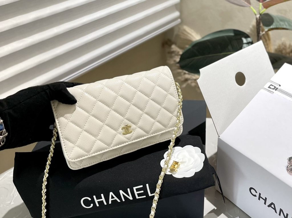 Chanel Wallet On Chain Woc White 19cm - Image 4