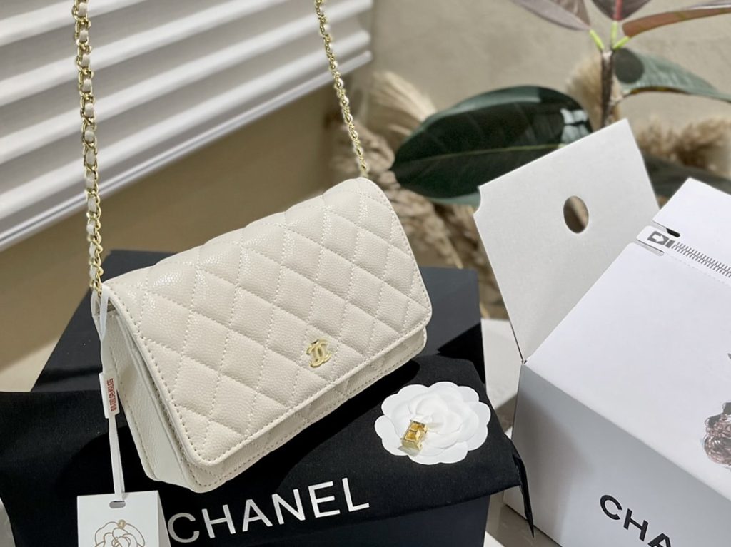 Chanel Wallet On Chain Woc White 19cm - Image 3