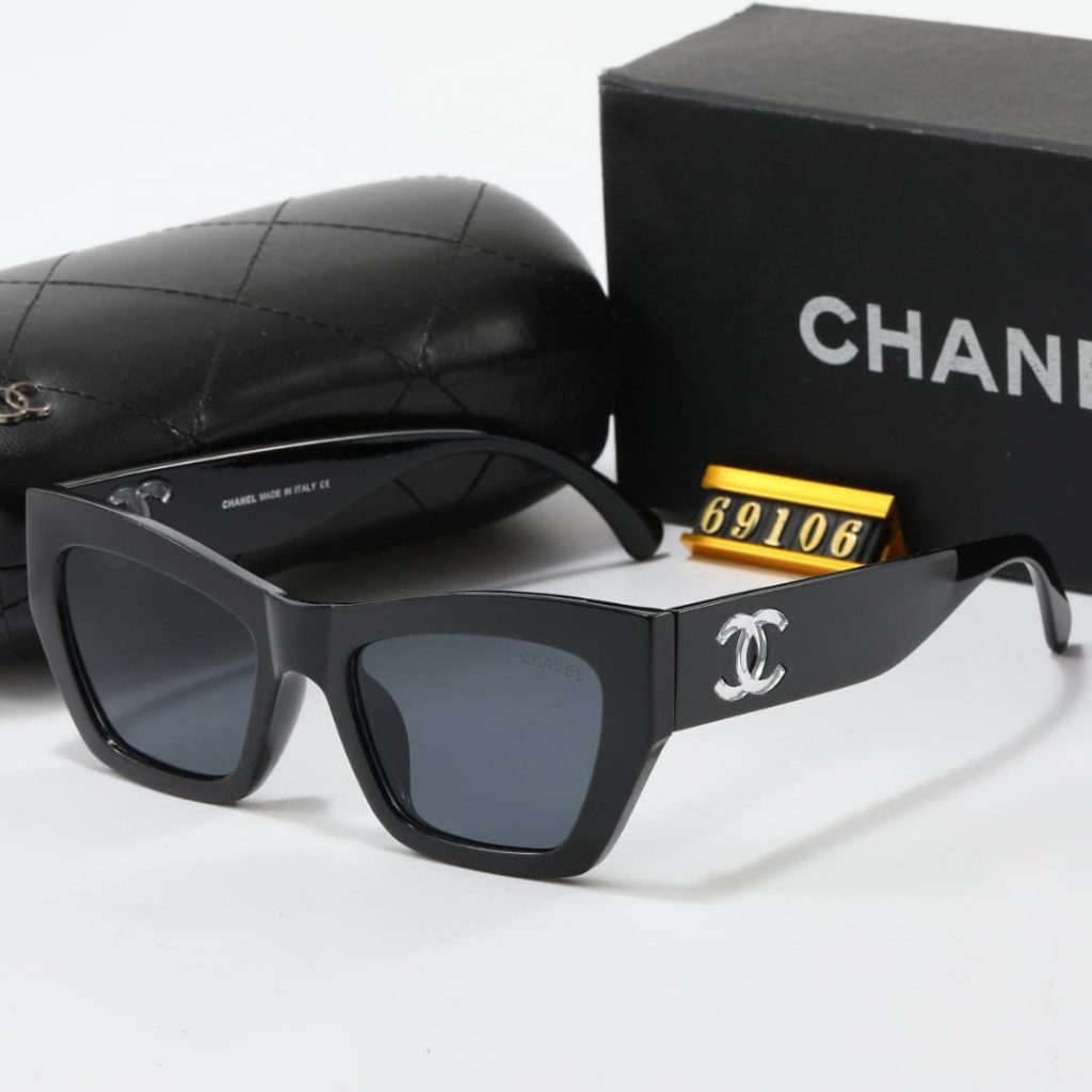 Chanel Cat Eye Sunglasses Acetate And Nylon Black - Image 5