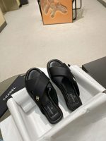 Chanel Cc Logo Criss Cross Slides Black - Image 7