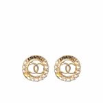 Chanel Cc Earrings Gold