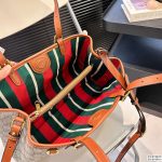 Gucci Gg Emblem Small Tote Bag Beige And Dark Brown 31Cm - Image 9