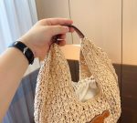 Celine Classic Panier Hobo Bag In Raffia And Calfskin Natural Tan 30Cm 112772Eyr 02Nt - Image 10