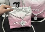Chanel 22 Mini Handbag Patent Gradient Leather Pink 20Cm - Image 3