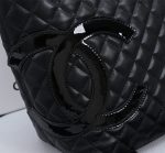 Chanel Cambon Line Large Tote Bag In Black 41Cm A25169 - Image 6