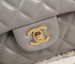 Chanel Classic Flap Gray Gold Hardware 25Cm - Image 7