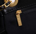 Chanel Mix Accordion Cc Flap Bag Quilted Glazed Leather Black 23Cm - Image 6