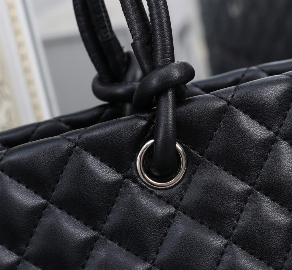 Chanel Cambon Line Large Tote Bag In Black 41Cm A25169 - Image 7