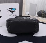 Chanel Mix Accordion Cc Flap Bag Quilted Glazed Leather Black 23Cm - Image 9