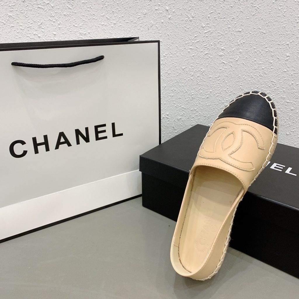 Chanel Espadrilles Beige Black G29762 X01000 C0204 - Image 7