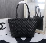 Chanel Cambon Line Large Tote Bag In Black 41Cm A25169 - Image 3