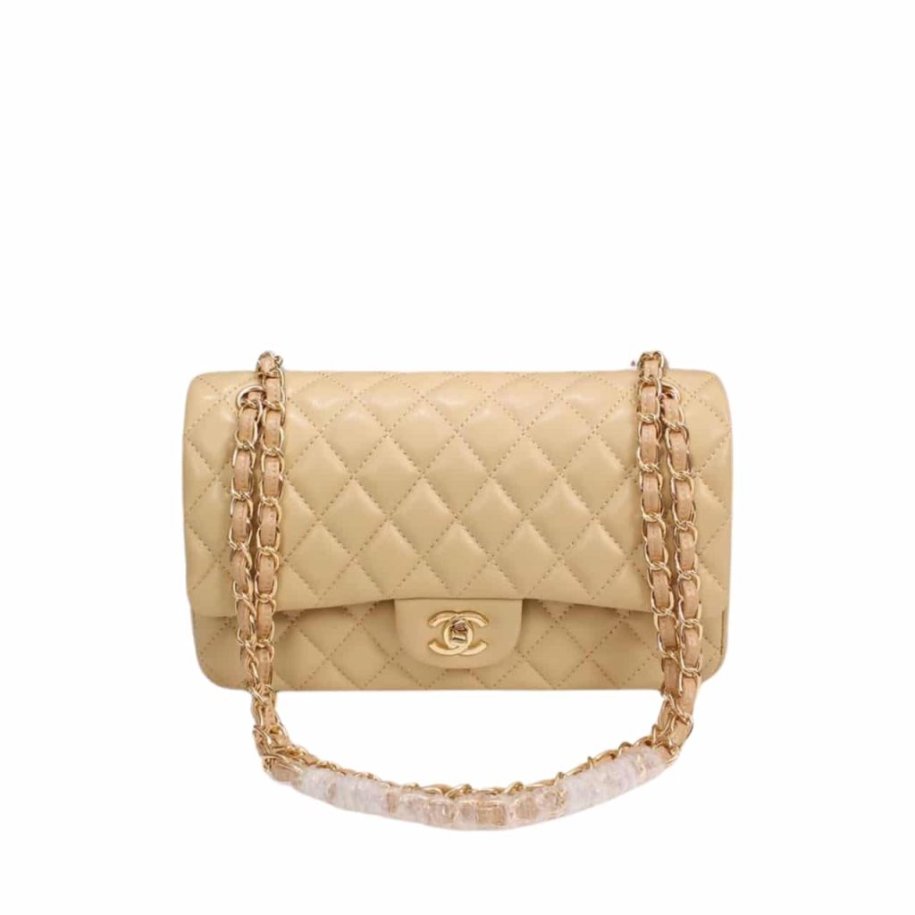 Chanel Classic Flap Beige Gold Hardware 25Cm - Image 2