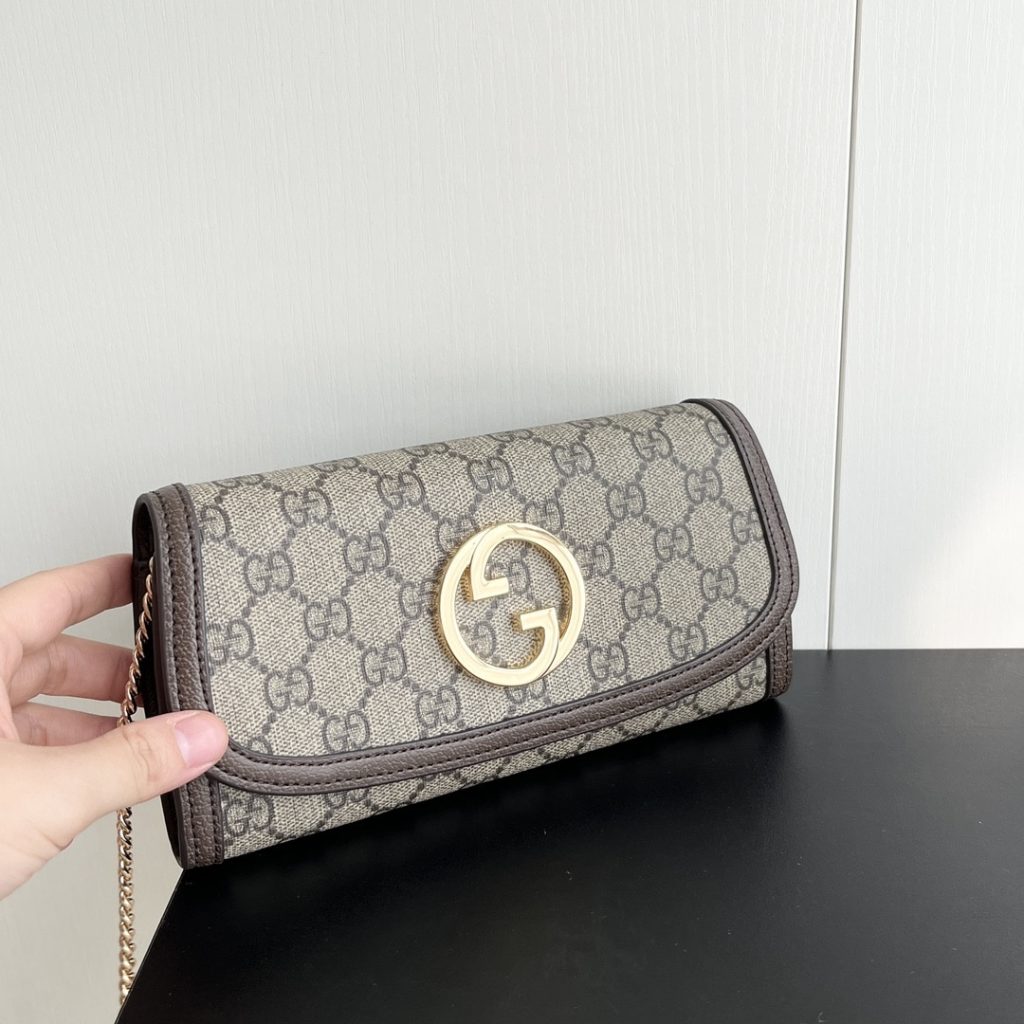 Gucci Blondie Continental Chain Wallet Beige 21Cm ‎‎725215 K9Gsg 8358 - Image 6