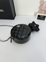 Chanel Round With Charm And Star Coin Purse Black 15Cm - Image 5