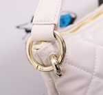 Chanel Maxi Hobo Bag Black Leather And Gold Tone Metal White 28Cm As4339 - Image 4