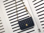Chanel Woc Falp Pearl Crush Bag With Chain Black 19Cm - Image 5