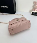 Chanel Small Coco Handle Light Pink Caviar Light Gold Hardware 20Cm - Image 5
