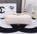 Chanel Maxi Hobo Bag Black Leather And Gold Tone Metal White 28Cm As4339 - Image 6