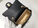 Chanel Flap Bag Mini Cc Rectangular Pearl Crush Gold Black 20Cm As1787 B18602 94305 - Image 4
