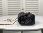 Chanel Flap Bag Mini Cc Rectangular Pearl Crush Gold Black 20Cm As1787 B18602 94305 - Image 10